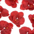 thumbnail image 2 of 20-Pack Artificial Orchid Flower Heads, Silk Faux Butterfly Flowers Head for Decor [3.54", Red], 2 of 7