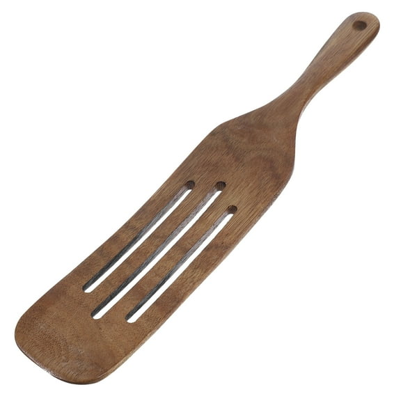 Masteelf Long Handle Wooden Spurtle Wood Non Stick Spatula Kitchen Utensil For Cooking Stirring Mixing Frying Baking