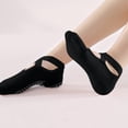 thumbnail image 4 of Babcutegg Pilates Socks for Women Athletic Wear with Straps Yoga Non-Slip Gym Wear Comfortable and Breathable Womens Athletic Wear Black Size Free Size, 4 of 6
