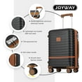 thumbnail image 2 of Joyway Ensemble de 3 Valises Cabine avec Roulettes Multidirectionnelles, Serrure TSA et Coque Rigide Légère., 2 of 6
