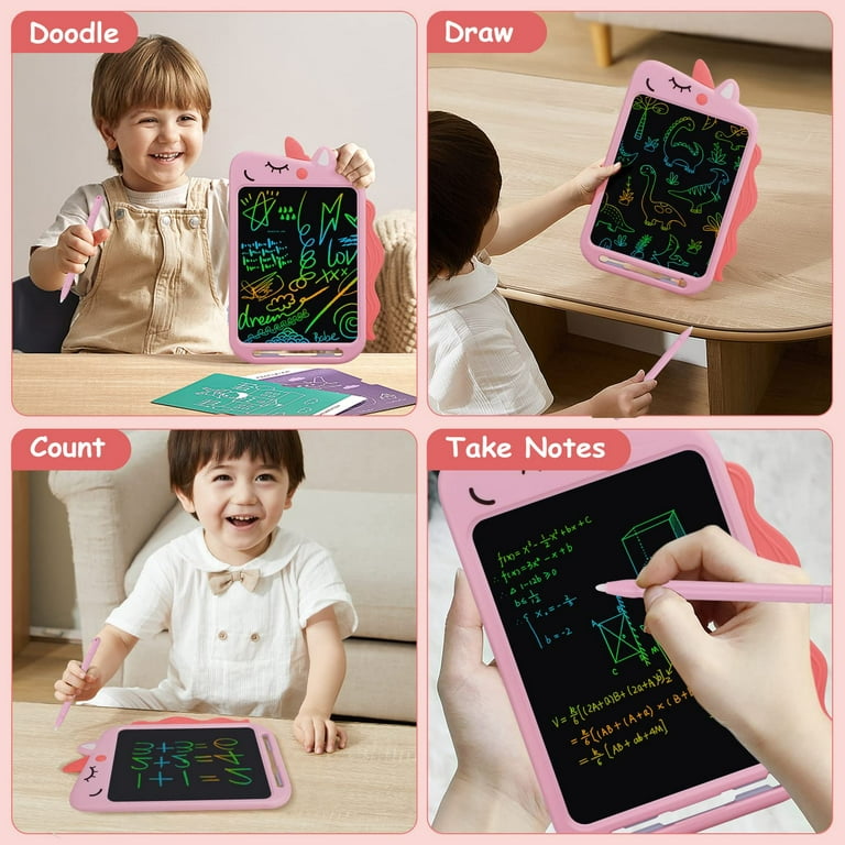 Adofi LCD Writing Tablet, 10-Inch Doodle Board Kids Electronics Tablet Drawing Board Child Graphic Tablet for Kids Writing and Drawing at Home, School