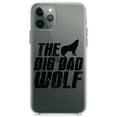 thumbnail image 1 of DistinctInk Clear Shockproof Hybrid Case for iPhone 13 Pro MAX (6.7" Screen) - TPU Bumper Acrylic Back Tempered Glass Screen Protector - The Big Bad Wolf, 1 of 2
