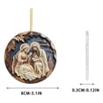 thumbnail image 3 of Colgantes de acrílico, decoraciones navideñas, adornos navideños planos, adornos para el hogar, adornos para el coche, decoraciones colgantes, decoraciones de jardín, decoraciones navideñas, decoracio, 3 of 6