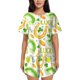 thumbnail image 1 of Fotbe St Patrick's Day1 Conjunto de Pijama Estampado para Mujer, 2 Piezas, Ropa de Dormir con Camiseta de Manga Corta y Shorts Suaves-3X-Large, 1 of 6