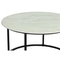 thumbnail image 3 of Progressive Furniture Domini Round Metal Nesting Table in Alabaster/Black, 3 of 3