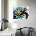 thumbnail image 3 of Nawypu Sea Turtle Bathroom Wall Art Nautical Ocean Turtle Pictures Wall Decor Canvas Print Painting Modern Home Framed Artwork For Living Room Bedroom, 3 of 4