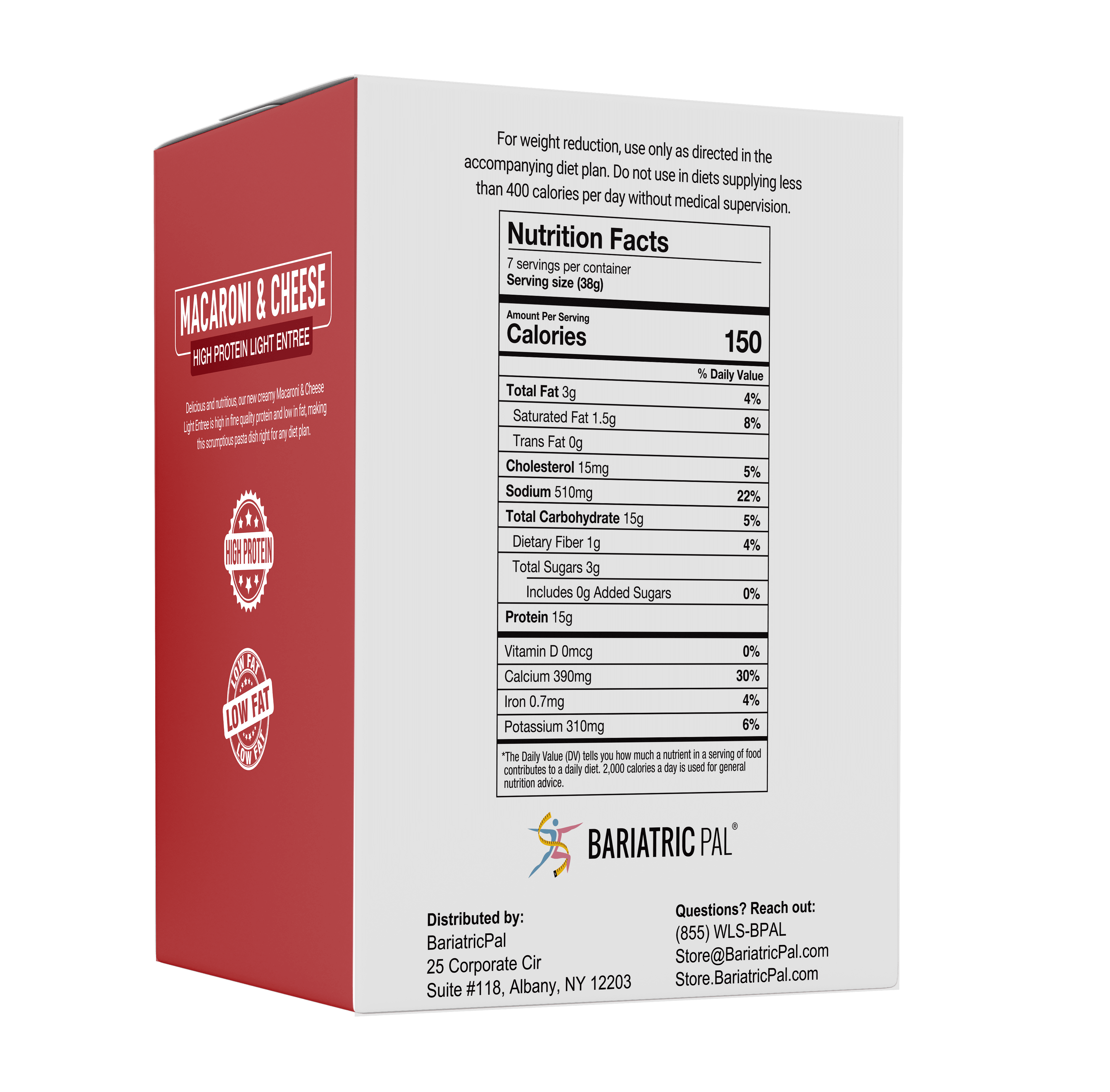 BariatricPal High Protein Light Entree - Creamy Macaroni & Cheese Size: 6-Pack