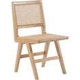 thumbnail image 3 of Meridian Furniture Preston Natural Dining Side Chair (Set of 2), 3 of 8