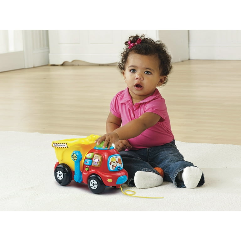 VTech Drop and Go Dump Truck Push Pull Toys with Accessories Included Baby and Toddler Toys