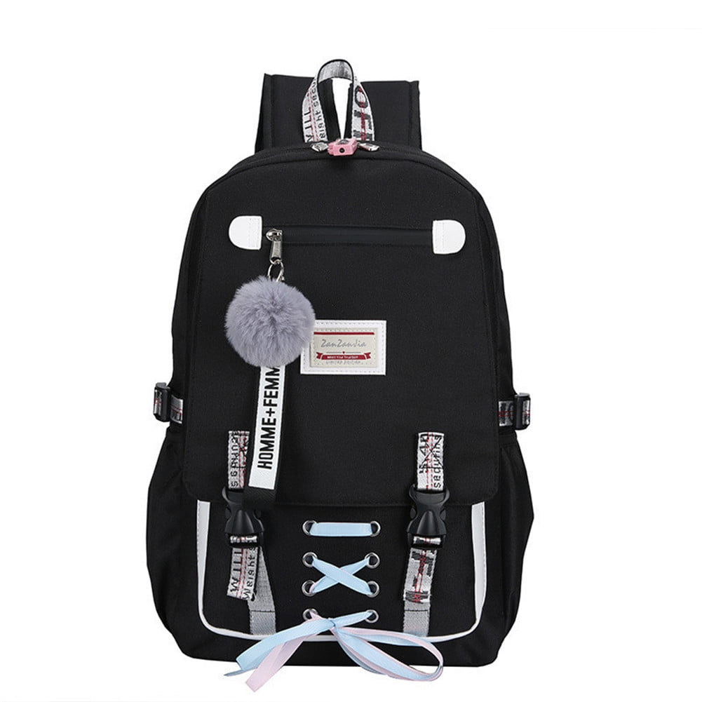 Details about   Fashion School Bags For Teenage Boys Girls Backpack Canvas Schoolbag Unisex Lapt