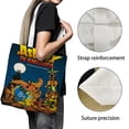 thumbnail image 3 of Asterix & Obelix: The Big Fight Bolso de tela con estampado de lienzo para mujer, bolsa de compras reutilizable y estética, con cremallera interior, regalo para mujer,40*45cm., 3 of 6