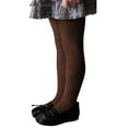 thumbnail image 3 of KAUOD Girls Knit Thermal Tights Ribbed Stretchy School 𝐔niform Fleece Leggings Yoga Dance Opaque Pantyhose for Kids Toddler, 3 of 6
