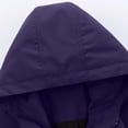 thumbnail image 6 of Mrmaere Hooded Multi Pocket Cargo Jacket Men Hooded Button Zip Up Casual Workwear Jacket Purple L, 6 of 7
