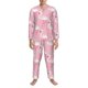 thumbnail image 3 of Fotbe Pink Flamingo Pijama de Hombre con Estampado de Manga Larga, Conjunto de 2 Piezas, Ropa de Dormir Suave y Cómoda con Bolsillos-Small, 3 of 7