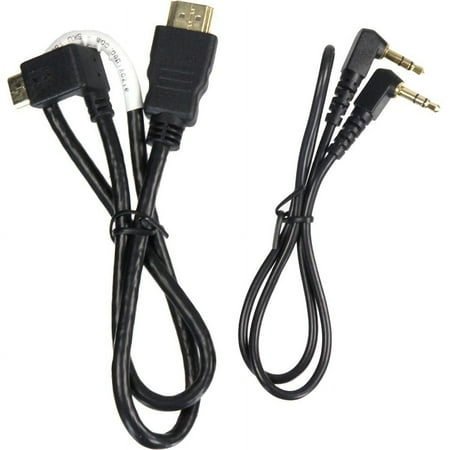 UPC: 0013964333442 | ALZO DSLR Audio and Video HDMI 2 Right Angle Short Cord Cables Kit White for Nikon Cameras