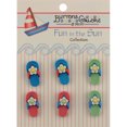 thumbnail image 1 of Buttons Galore Fun In The Sun Boutons-Flip-flops - FN-100, 1 of 1