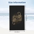 thumbnail image 4 of Golden Scorpion Sign Large Beach Towel - Plush Thick Cotton Pool Towel, Adult Beach Towels, 4 of 17