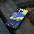 thumbnail image 4 of FINCIBO Soft Rubber Protector Cover Case for Apple iPhone 13 Pro 6.1" 2021 (NOT FIT Apple iPhone 13 mini 5.4" 2021/iPhone 13 6.1" 2021/iPhone 13 Pro Max 6.7" 2021), The Starry Night Moon Van Gogh, 4 of 5