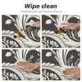 thumbnail image 4 of PIKWEEK Black White Line Totem, Elastic Fitted Edged Round Tablecloth Waterproof Anti-Shrink Soft Polyester Table Cloth Washable Table Cover for Banquet Home Indoor or Outdoor White, 4 of 7
