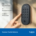thumbnail image 6 of TP-Link Tapo Smart Door Lock with Deadbolt and Long-Lasting Battery - Replaces Most Locks, Keyless Entry, Easy Install, Bluetooth, In-App Access & Monitoring - No Subscription Required- DLW10, 6 of 15