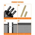 thumbnail image 2 of Removable Pool Fence – PVC Mesh Safety Barrier – DIY Install – Inground & Above Ground Pools – Aluminum & Steel Legs – 4x48FT, 2 of 7