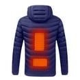 thumbnail image 3 of Heated Performance Shell Jackets Outdoor Warm Clothing Heated For Riding Skiing Fishing Charging Via Heated Coat Heating Winter Coat for Men and Women, 3 of 6