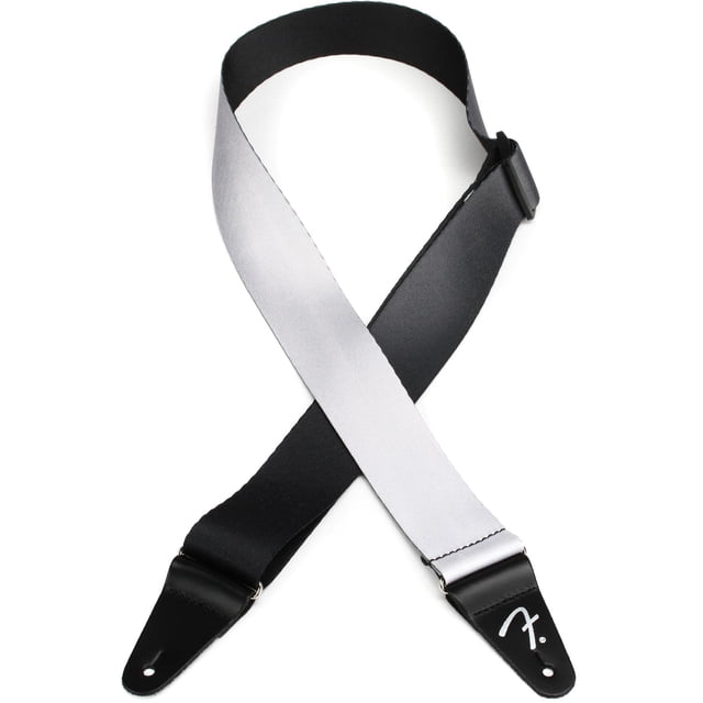 Correa para guitarra Fender Ombré Silver Smoke Nylon con extremos de cuero