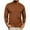 Khaki, variant on Men's Waffle Ribbed Knitted Pullover Henley Shirt Slim Fit Cotton Long Sleeve Casual Crew Neck T-Shirt Workout Shirt