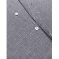 thumbnail image 6 of COOFANDY Men's Summer Beach Outfits 2 Piece Short Sleeve Shirts and Shorts Vacation Texture Linen Sets for Men, 6 of 12