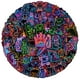 thumbnail image 1 of Calcomanías de vinilo estilo neón, impermeables, con diseño de grafiti, 50 unidades, 1 of 1