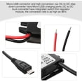 thumbnail image 2 of Convertisseur USB 12V à 5V Adaptateur DC-DC 12V vers USB 5V 3A Convertisseur Câble Régulateur Fils Affichage LED Alimentation, 2 of 6