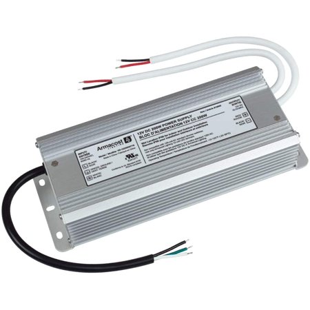 Armacost Lighting 812000 200W Tape  Strip  Puck  Linear Bars and Landscape Lighting LED Driver  200 Watt  Silver 200 Watt 12 Volt