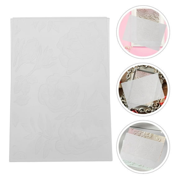 WHAMVOX Plastic DIY Scrapbooking Embossing Folder Plastic Embossing Folder for Card Making
