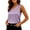 Purple, variant on cocolona Womens Summer Satin Tank Tops V Neck Sleeveless Shirts Fashion Casual Loose Solid Color Blouses