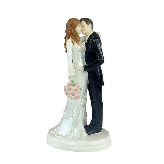 Cake Topper Bride and Groom Figure Wedding Couple Figure Engagement Party Decorations for Wedding and Valentine's Day Parties