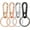 Black, variant on Metal Keychains Keyring Key Chain Ring Clip Holder Organizer for Home Car Keys Key Finder Women Menomen Men