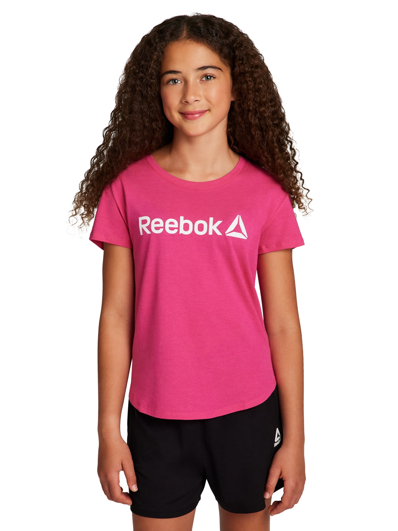 Reebok Girl’s Athletic Identity 2-Pack Short Sleeve T-Shirt, Sizes 4-18
