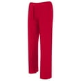 thumbnail image 6 of Mens Pajamas Pants Lightweight Straight Leg Solid Color Pant Comfy Loose Elastic Waist Drawstring Lounge Trousers Red M, 6 of 7