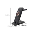thumbnail image 3 of 3 in 1 Wireless Charger,Foldable Charging Station,15W Fast Charging,Magnetic Charging Dock,Phone Watch Earbuds,Vertical Horizontal Charge,Multi-Safety Protection,Type-C Port,Universal iOS Android, 3 of 8