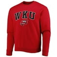 thumbnail image 2 of Men's Colosseum Red Western Kentucky Hilltoppers Arch Over Logo Pullover Sweatshirt, 2 of 3