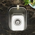 thumbnail image 2 of Houzer CS-1307-1 Club Series Undermount Small Bar & Prep Sink- Stainless Steel, 2 of 5
