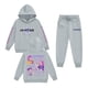 thumbnail image 1 of Pop cazadora para niña Demo-n Hunters Boys Girls Fashion Hooded Sweatshirt Set Streetwear Soft Comfortable Long Sleeve Hoodie for Daily Wear Spring Fall Winter （Gray）, 1 of 2