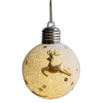 thumbnail image 1 of Bola de Navidad LED creativa, adornos en forma de bombilla, reno de dibujos animados, copo de nieve, adornos para árbol de Navidad, colgante, decoración para fiestas navideñas, 1 of 5