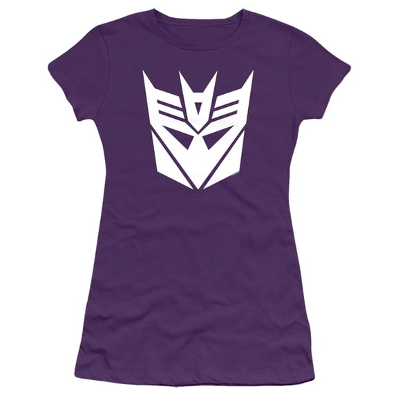 Transformers Decepticon S/S Junior Women's T-Shirt Sheer-Purple