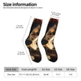 thumbnail image 2 of Disketp Flower Crown Dog Unisex Crew Socks Lightweight Breathable Ventilation Ankle Socks, Mid-calf socks for Daily, 2 of 6