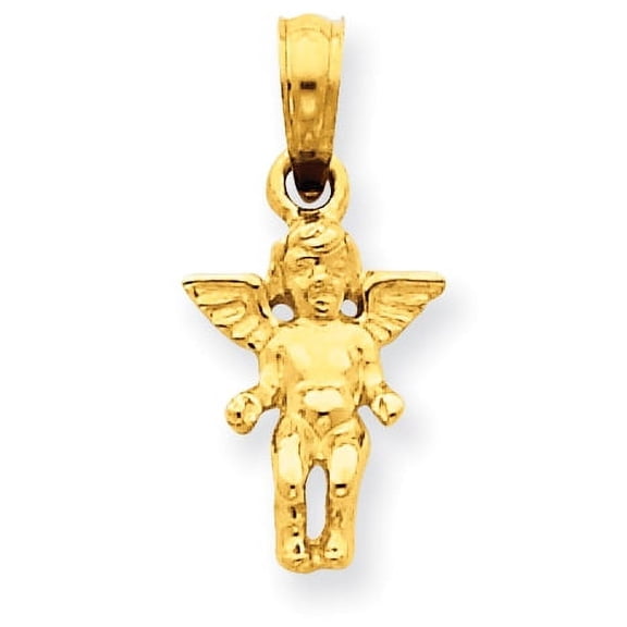 14k  3-D Small Guardian Angel Pendant D3719