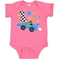 thumbnail image 3 of Inktastic Happy 1st Birthday Blue Racing Car Boys or Girls Baby Bodysuit, 3 of 5