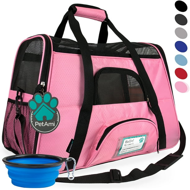 PetAmi Premium Airline Approved Soft Sided Pet Carrier, Large, Pink