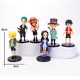 thumbnail image 2 of Figuras de acción de One Piece, Ronoa Zoro Monkey · D · Luffy ACE Anime, modelo de PVC, muñecas de colección, juguetes de regalo, 6 piezas por juego Fivean Figuras de anime, 2 of 2