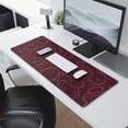 thumbnail image 2 of Pink Line and Red Bottom pad Mousewaterproofnon Slip Line Series for Office Home Work GamingmousematRubber Base Mousepad with Stitched Edges 31.5x11.8inches, 2 of 7